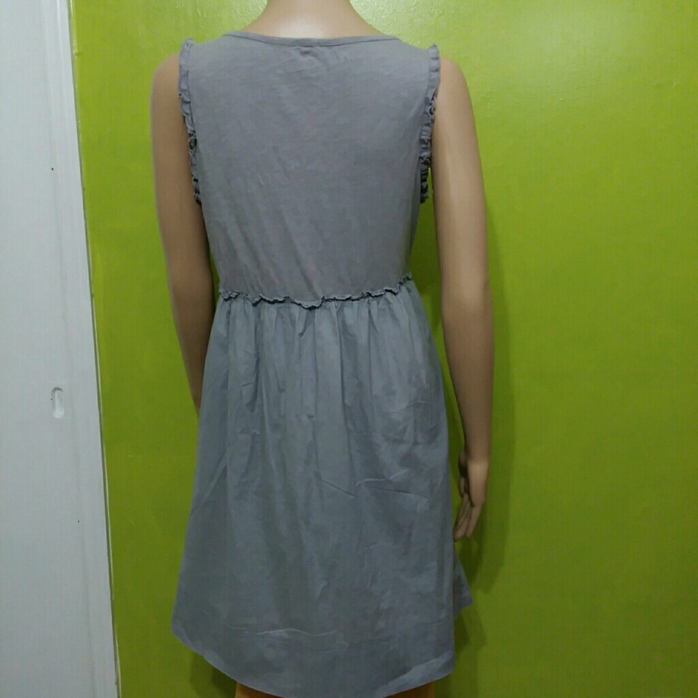 J Crew Jessie Cotton Tank Sleeve Dress Sz Medium - Picture 3 of 6